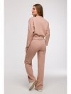 BeWear B292 Bluza z kopertowym dekoltem - mokka