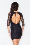 Figl Sukienka Nadia (odkryte plecy) M076 Czarna