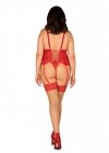 Obsessive Gorset Blossmina + stringi GRATIS!!! Czerwony