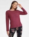 Henderson Ladies Piżama Garden 40929-83X Bordowo-Czarna