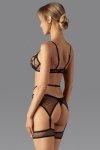Obsessive Nuites 3-pcs set bielizna nocna komplet biustonosz + stringi + pas do pończoch