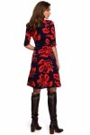 Stylove S247 Sukienka kopertowa z wiązaniem - model 1 - WYSYŁKA 24H
