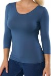 Babell Bluzka Manati 3/4 rękaw denim