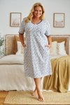 Doctornap Koszula nocna TB 5157 navy bloom plus