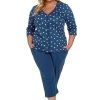 Doctornap Piżama damska PB 7265 deep blue