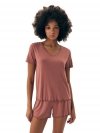 Esotiq-Henderson Piżama damska Noves 43022 mauve