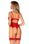 Obsessive Gorset i stringi Amor Cherris czerwony