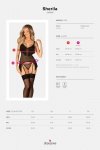 Obsessive Gorset i stringi Sherila czarny