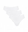 Sloggi Figi Cotton Lace Tai białe 3-pak