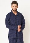 Piżama Key MNS 457 B24 Flanela dł/r M-2XL męska rozpinana