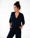Piżama Sensis Navy Blue dł/r S-XL