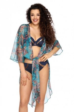 AVA SWIMWEAR PAREO 007 TURQUOISE