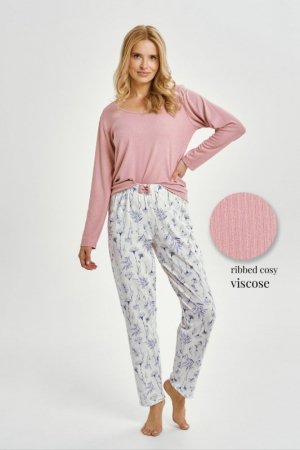 TARO 3456 PIŻAMA DAMSKA DŁUGA CAROLINE M-XL