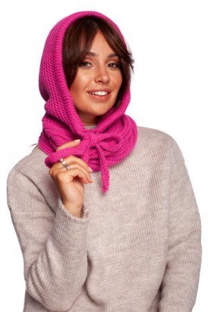 Be Knit BK095 Kominiarka z trokami - różowa