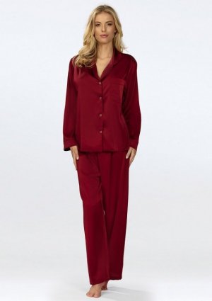 D Karen Komplet Amina SATYNA PREMIUM BORDO