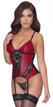 Cottelli LINGERIE Basque red/black