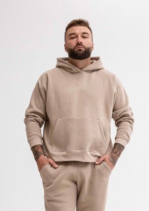 D Karen Bluza DK-K-B14 męska CAPPUCCINO BAWEŁNA GRUBA