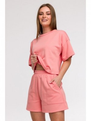 BeWear B295 Szorty z kieszeniami - koralowe