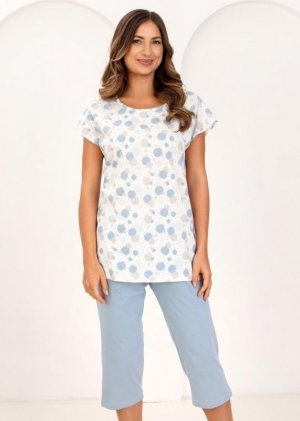 Regina PIŻAMA REGINA DAMSKA 730 NIEBIESKI