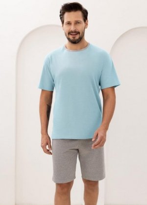 Regina PIŻAMA REGINA MĘSKA 508 TURKUS XXL-3XL