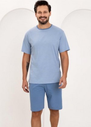 Regina PIŻAMA REGINA MĘSKA 508 NIEBIESKI XXL-3XL
