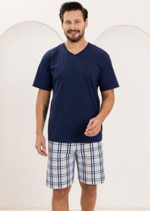 Regina PIŻAMA REGINA MĘSKA 505 GRANAT XXL-3XL