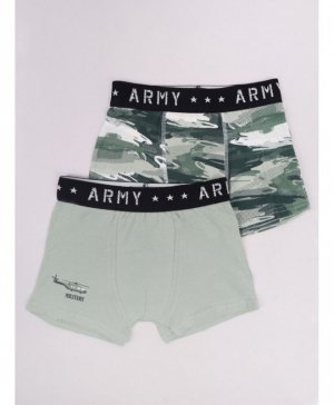 YO! YOCLUB BOKSERKI CHŁOPIĘCE ARMY BMB-0020 2PAK