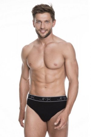 Julimex Slipy Carbon Briefs Czarne