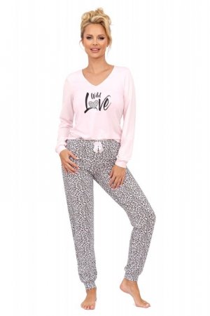 Donna Piżama Pantera Long Pink