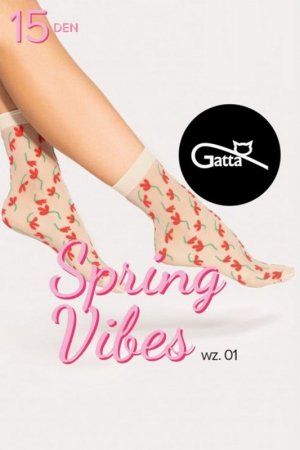 Gatta Spring Vibes 01 15 DEN bielizna wyrób pończoszniczy skarpetki
