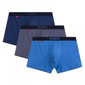 Atlantic Bokserki 011 3-pak nie/nie/ind