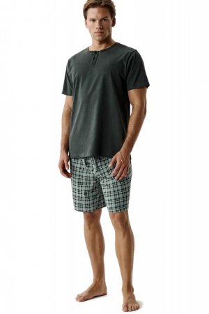 Atlantic Piżama męska NMP 401 kha/zie