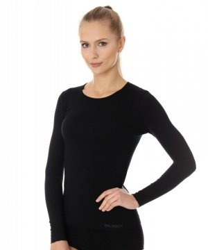 Brubeck Koszulka LS 0090W czarna