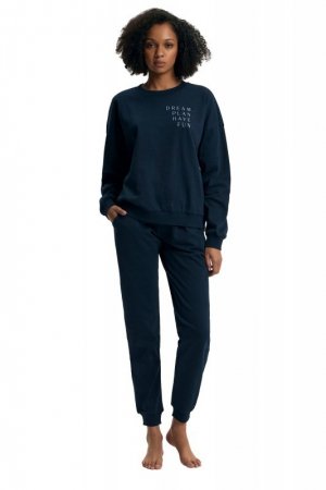 Esotiq-Henderson Piżama komplet Delancy 43705 granat