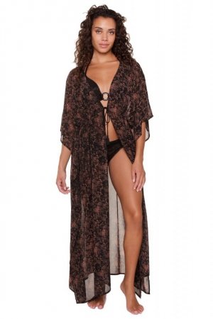 LingaDore Kimono 7208P-1 czarne