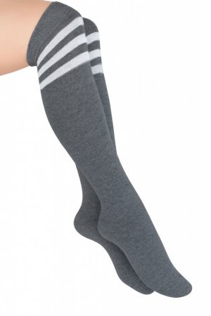 Noviti Zakolanówki SB 147 W 02 szare