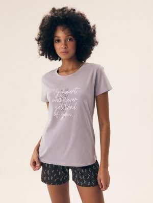 Piżama Henderson Ladies 42893 Naturaleza kr/r S-2XL