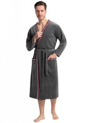 Szlafrok Luna 854 Velour M-2XL męski