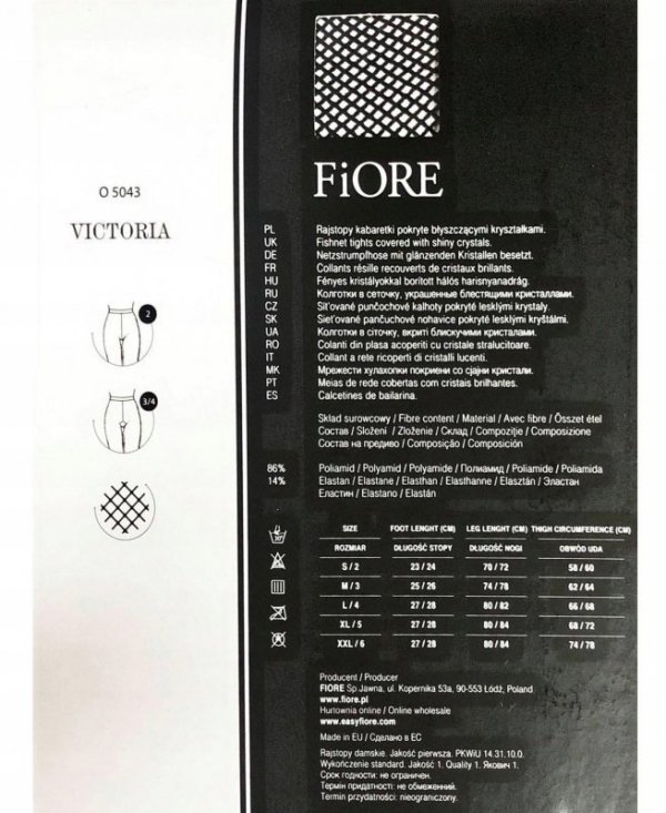 Fiore Rajstopy VICTORIA CABARETTE