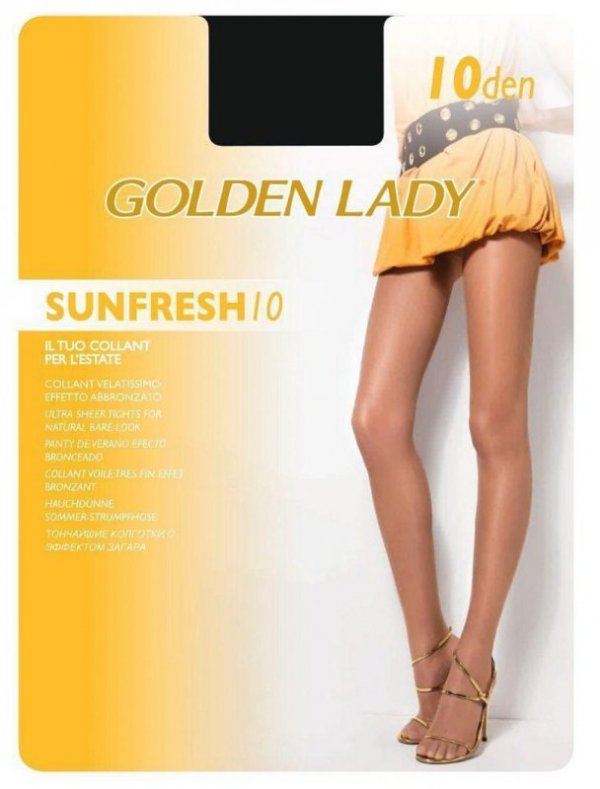 GOLDEN LADY Rajstopy SUNFRESH 10den