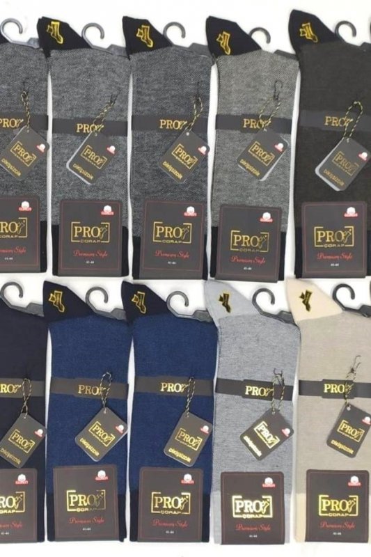 PRO SKARPETY MĘSKIE BAWEŁNA ŁĄCZONA PRO 16125 41-44 MIX