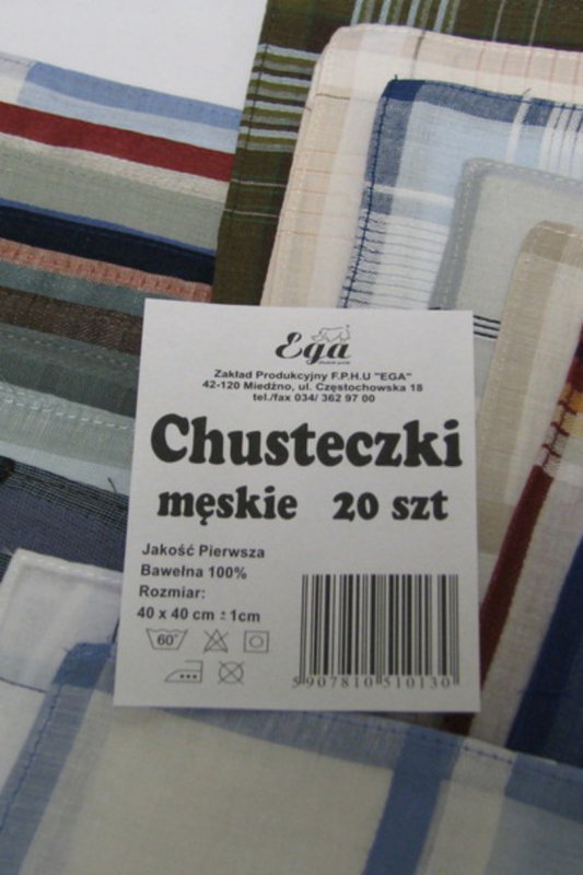 EGA Chustki męskie CH-130 kpl=20 szt.