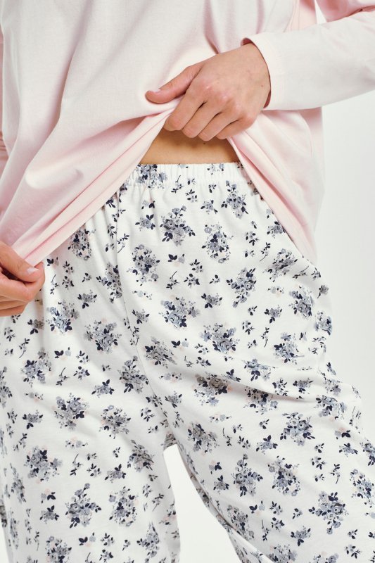 TARO 3450 PIŻAMA DAMSKA DŁUGA ELLA S-XL