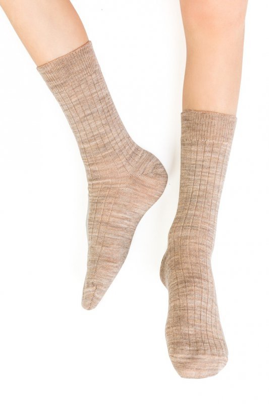 STEVEN Skarpety dziecięce MERINO WOOL prążek 130