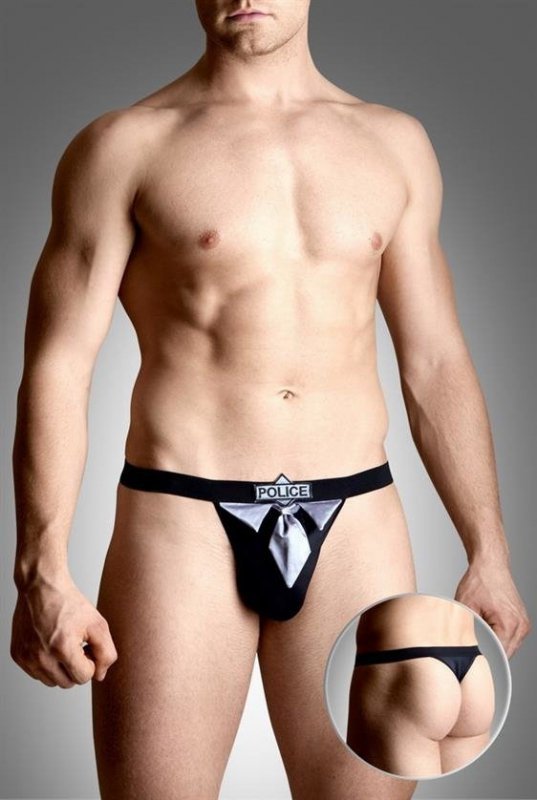 SoftLine Collection Mens thongs 4490 czarny