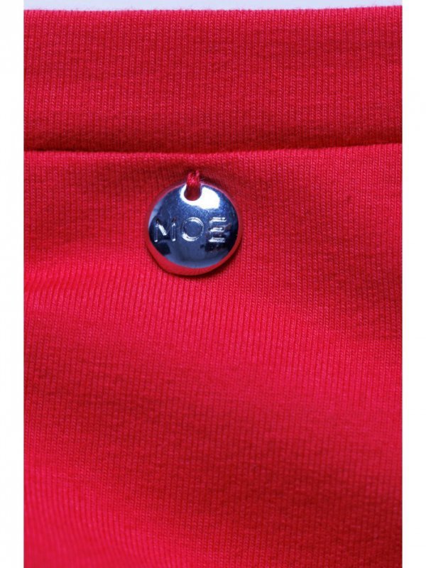 Moe M789 Sukienka mini z poduszkami na ramionach - czerwona