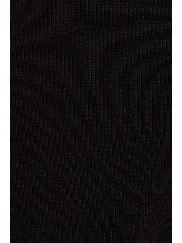 Moe M816 Prążkowane legginsy z rozcięciami - czarne