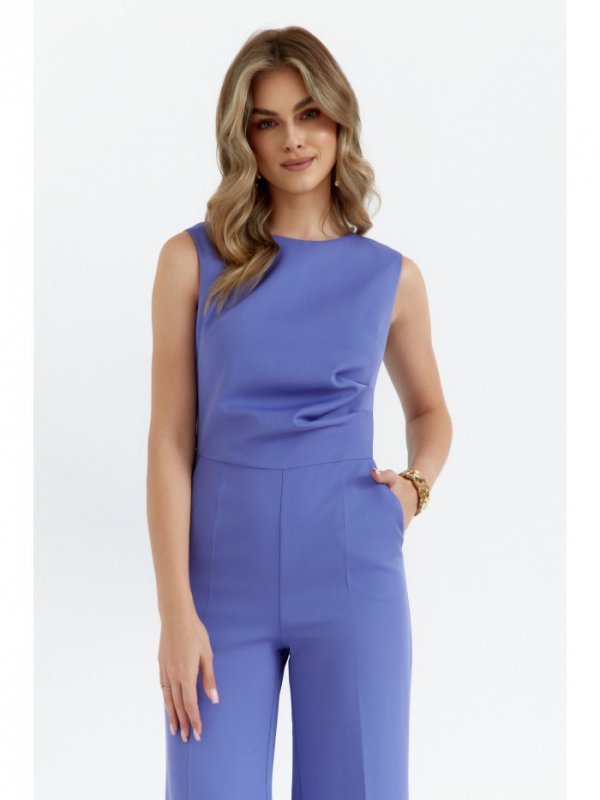 Stylove S115 Kombinezon z szerokimi nogawkami - jasnofioletowy