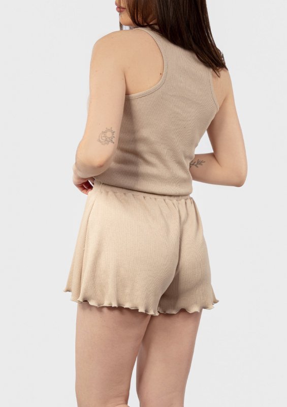 D Karen Spodenki DK-K-P1 CAPPUCCINO BAWEŁNA PRĄŻKI
