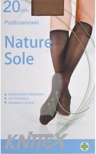 Knittex 1 PODKOLANÓWKI KNITTEX NATURE SOLE 20 den PROMO